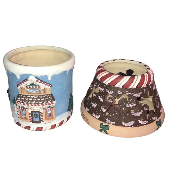 KATHY HATCH COLLECTION New Creative Candy Store Jar Candle Holder Christmas Xmas - Picture 5 of 10